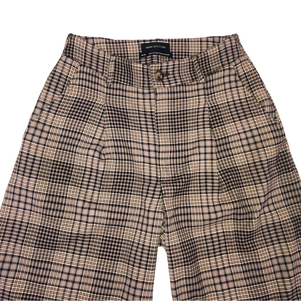 Plaid high rise loose slacks from urban outfitters